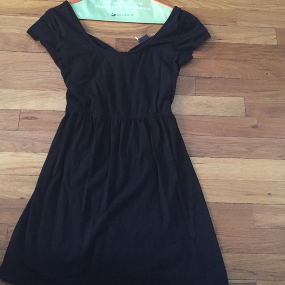 Black, cotton dress