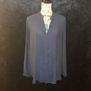 V-neck Button Up