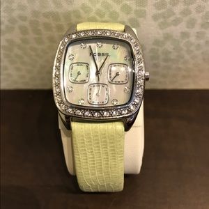 Fossil leather watch