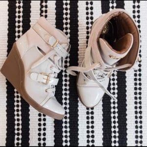 Michael Kors Vanilla Skid Wedge Sneaker