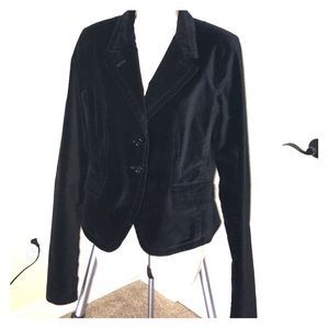 Lucky Brand velvet blazer size L try to size