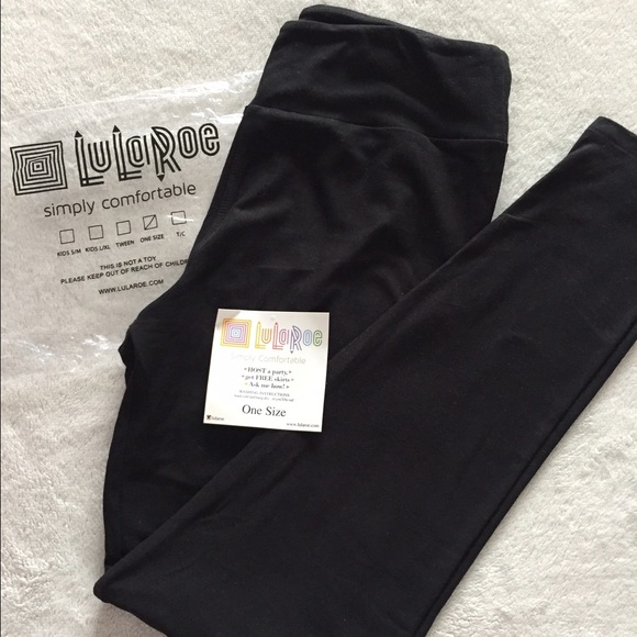 LuLaRoe BLACK OS Leggings *Washed- NEVER WORN*