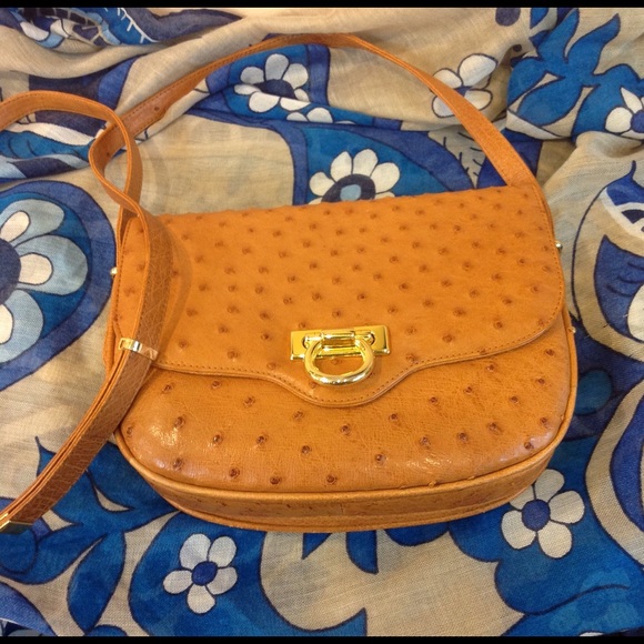 🔴SOLD🔴Sharif Ostrich Leather Bag NWOT
