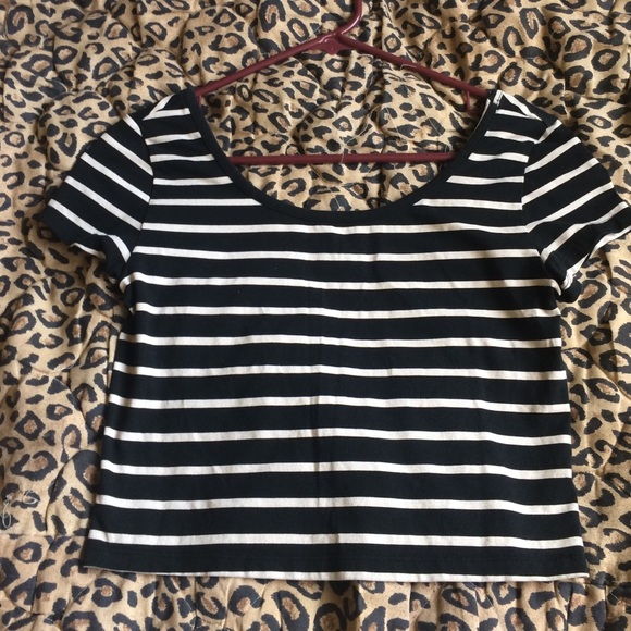 Striped crop top