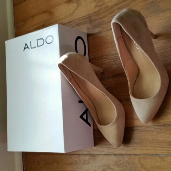 Nude Aldo Closed-Toe Heels