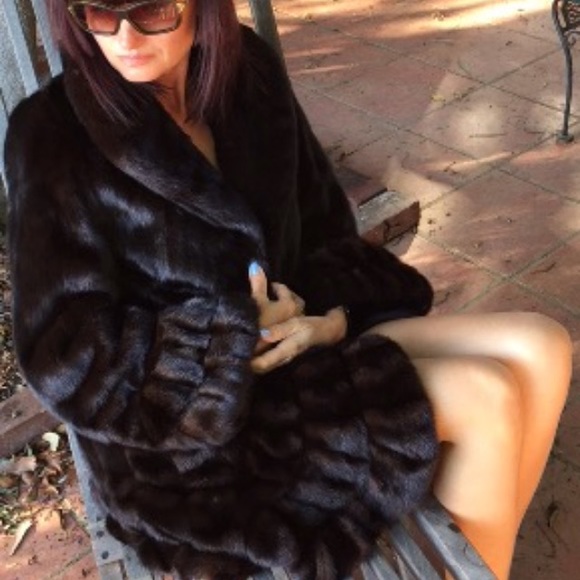 A touch of luxury. Natural Mink coat.
