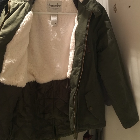 American Rag faux-fur lined hooded utility parka! - Picture 2 of 4