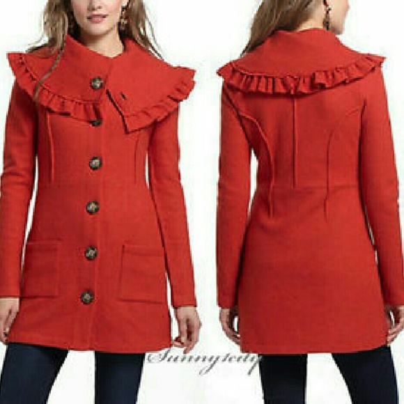 Anthropologie HWR 100% Wool Coat Jacket