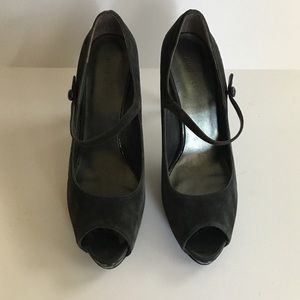 Nine West NWLuminous Suede Mary Jane platform pump