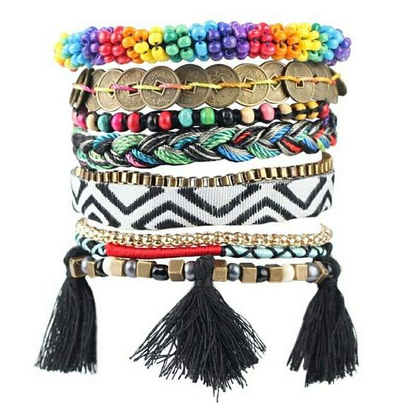 Multi strand festival bracelet