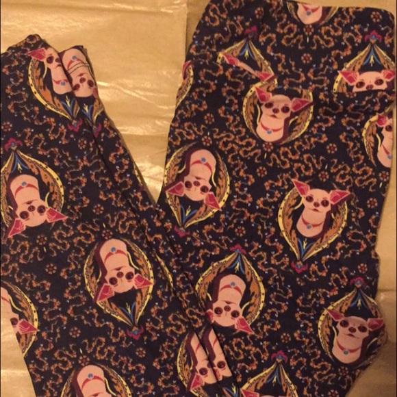 Lularoe chihuahua OS NWT leggings