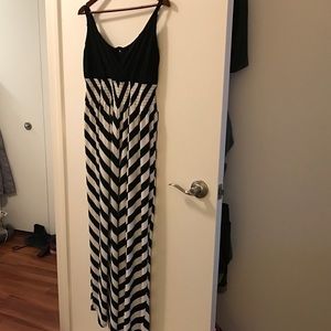 Summer maxi dress worn