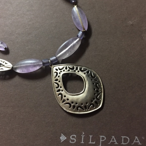 Silpada Amethyst pearl necklace