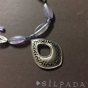 Silpada Amethyst pearl necklace
