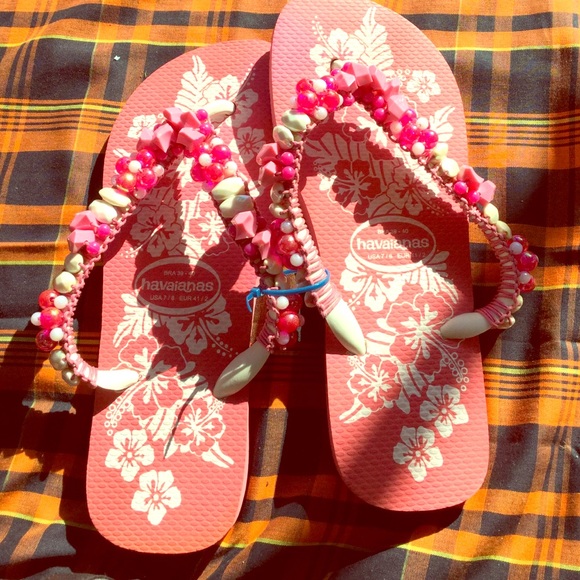 Beautiful pink sandals handmade