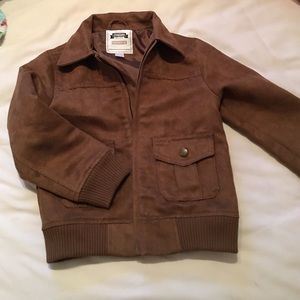 Faux suede boys jacket.