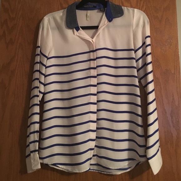 Blue & white button down from Von Maur