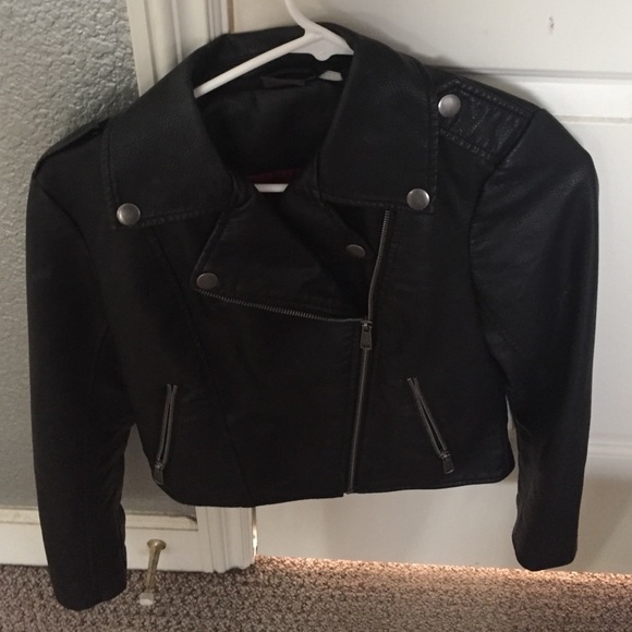 sparkle and fade leather jacket