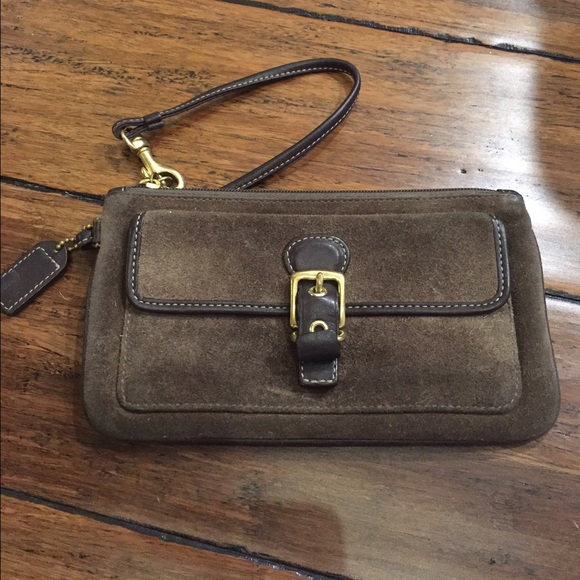 Coach suede wristlet - Picture 1 of 1