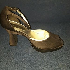 Beautiful black heels with ankle strap