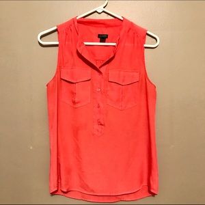 J. crew factory draped pocket tank, magenta size 2