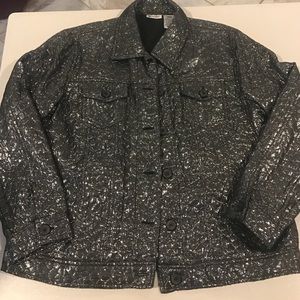 Units Metallic black dress jacket