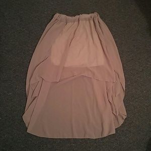 Short High-lo skirt