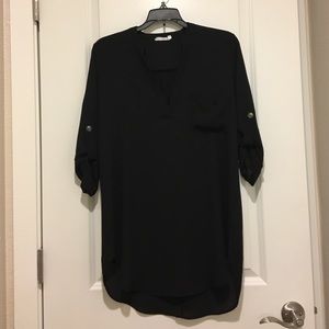 Nordstrom Lush Roll Tab Sleeve Tunic