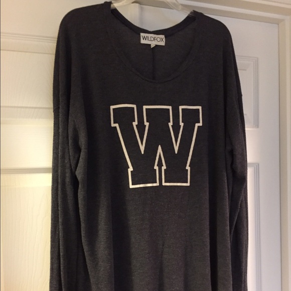 Wildfox Couture Sporty Waffle Thermal Blue S-M