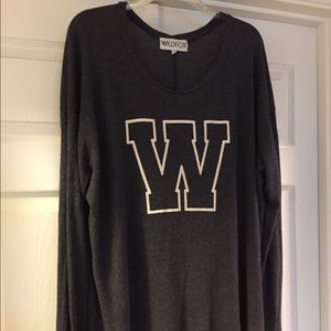 Wildfox Couture Sporty Waffle Thermal Blue S-M
