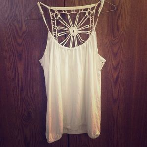 White spaghetti strap top from Express.