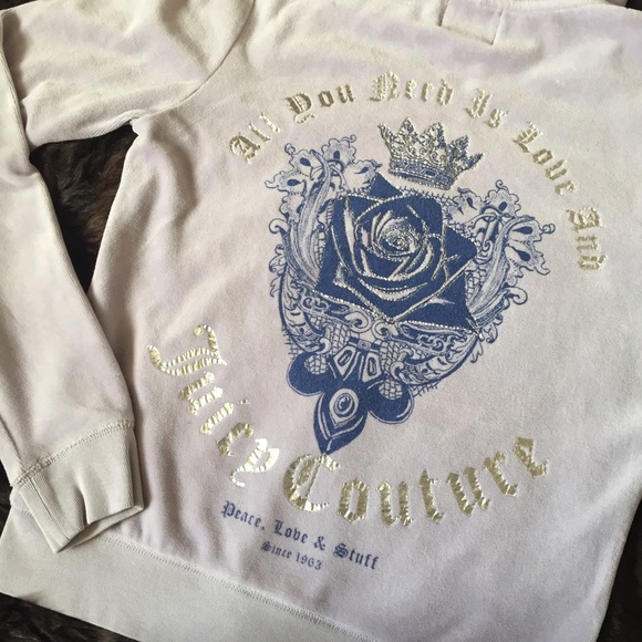 👑2 x $20👑 Juicy Couture Velour Hoodie Sweatshirt