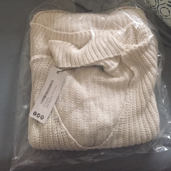 Brand new with tags choker style sweater