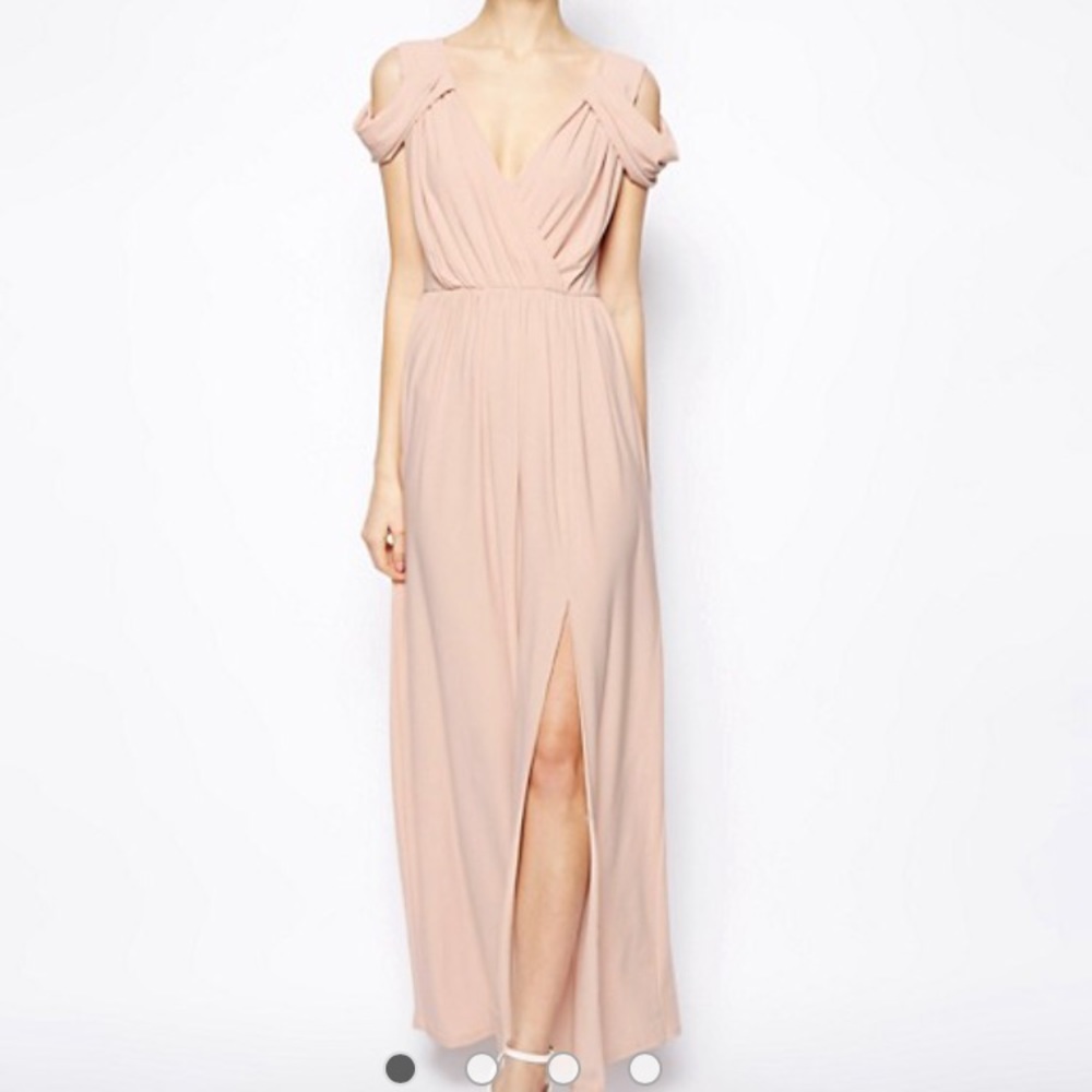 ASOS baby pink maxi dress