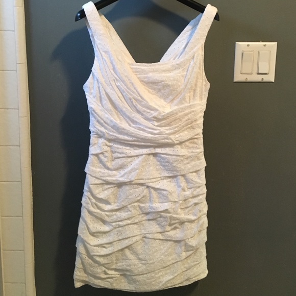 White floral less dress from Express - Picture 1 of 4