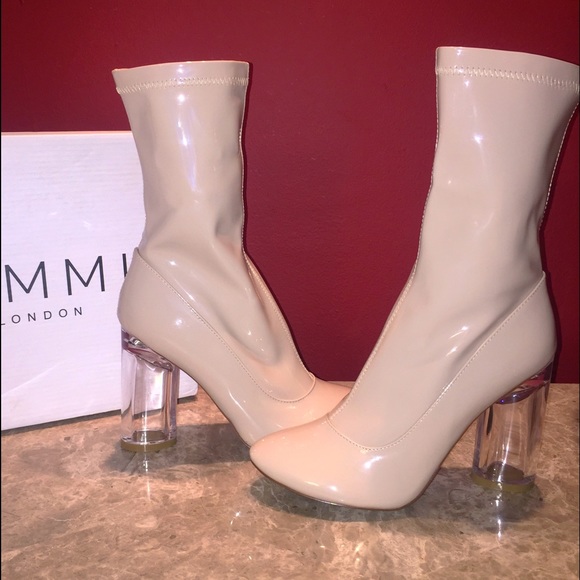 Simmi shiny boots with clear heel✨ - Picture 4 of 4
