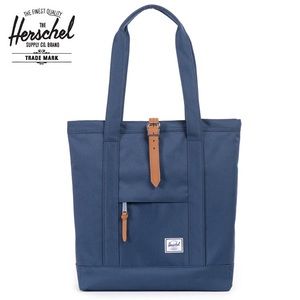 NWT Herschel Market Tote Navy/Tan