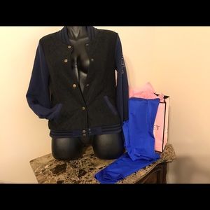 Pink letterman jacket