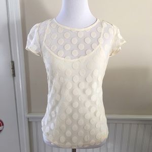 Saks Fifth Black Label Polka Dot top Saks Fifth Black Label Polka Dot top