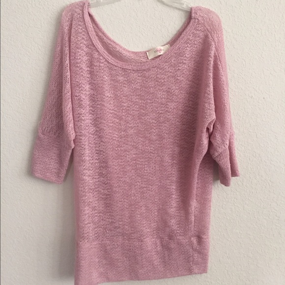 Knit blush shirt