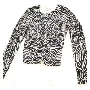 🎉Sale🎉 Zebra print cardigan