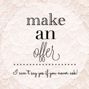 All reasonable offers welcomed!