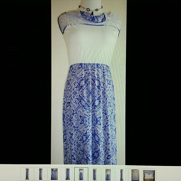 Nina Leonard gorgeous maxi dress. Excellent cond. - Picture 3 of 4