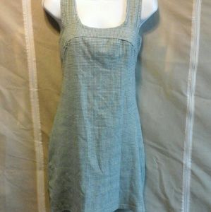 Turquoise  plaid dress