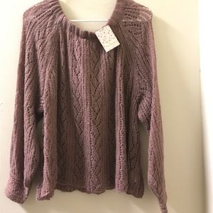 Brand New Free People Cropped Sweater!