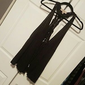 Cute flirty tie vest