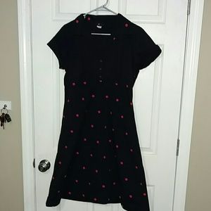 Retro/rockabilly polka dot dress