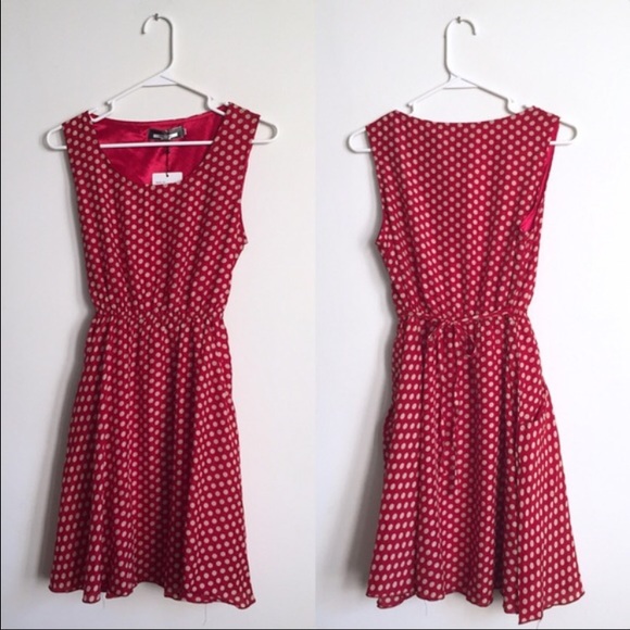 Paper Plane Dresses & Skirts - NWT Paper Plane London Red Polka Dot Dress, M