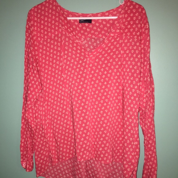gap floral blouse