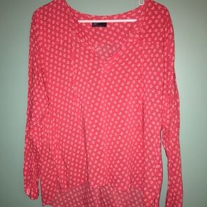 gap floral blouse